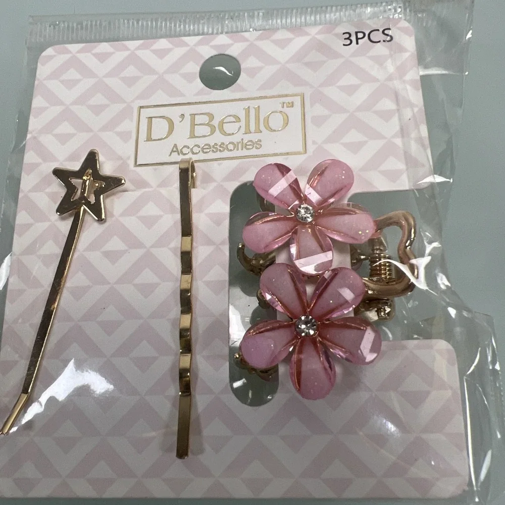 Large‎ Hair Accessory Lot Butterfly Floral Bobby Pins Barrettes New